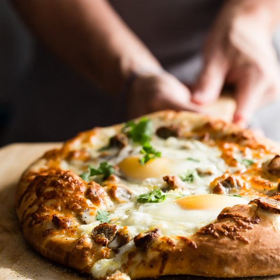 Sausage and Egg Breakfast Pizza