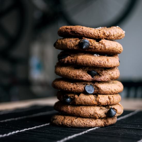 Salted Caramel Carob Chip Cookies