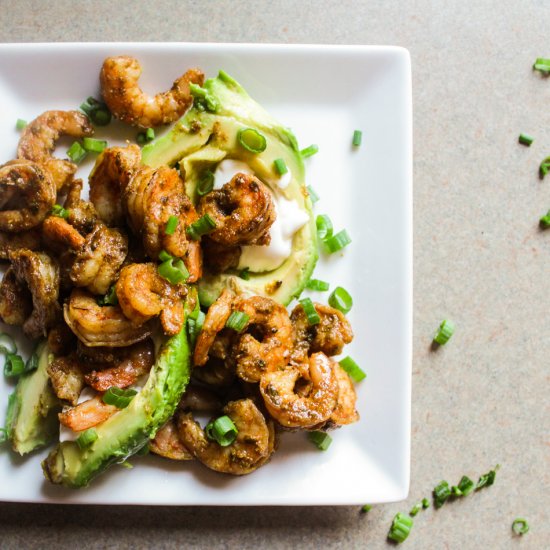 Creole Shrimp and Avocado