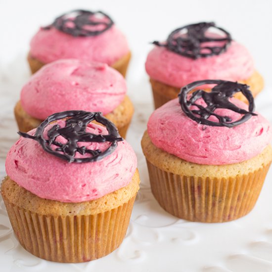 Berry Cupcakes with Berry Frosting