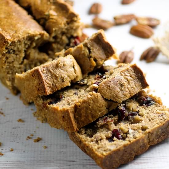 Gluten Free Cranberry Pecan Bread