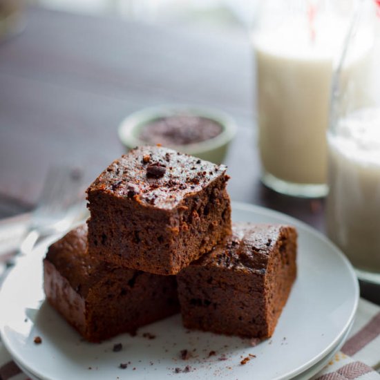 Ginger Ancho Brownies