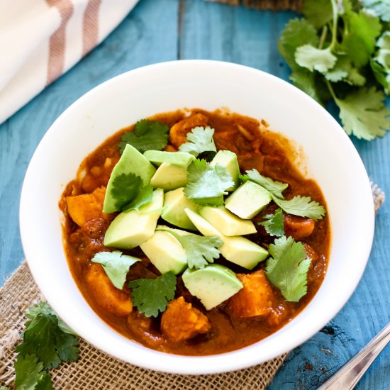 Vegan Sweet Potato Pumpkin Chili