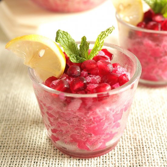 Pomegranate Granita