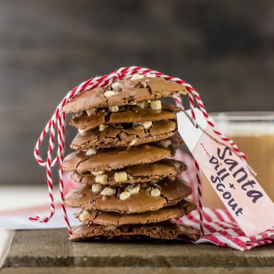 Flourless Hot Chocolate Cookies