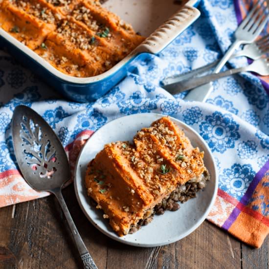 Sweet Potato & Lentil Shepherds Pie