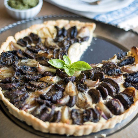 Mushroom Shallot Tart