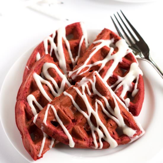 Gluten-Free Red Velvet Waffles