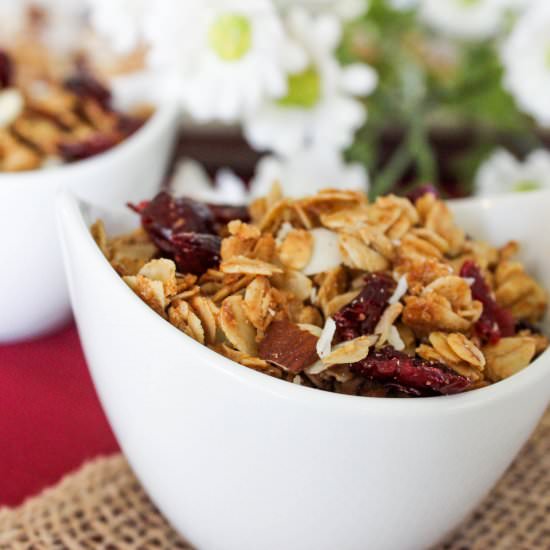 Easy Cranberry Almond Granola