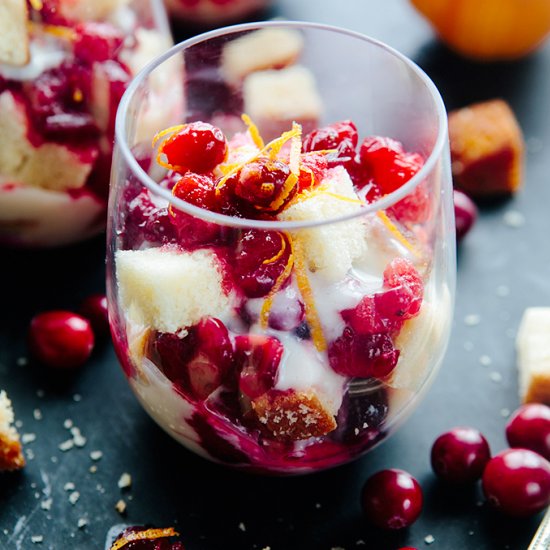 Cranberry Orange Trifle