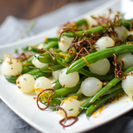 orange-dijon haricots verts