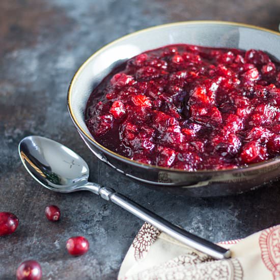 homemade cranberry sauce