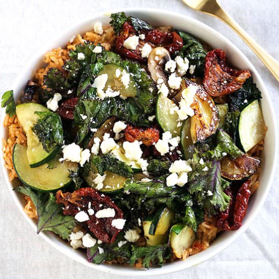 Sun-Dried Tomato Rice Bowl