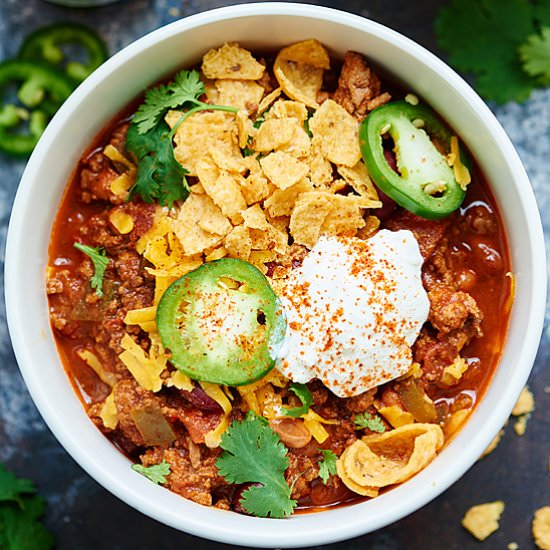 Slow Cooker Beef Chili