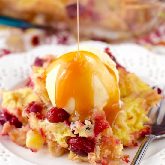 Cranberry Orange Bread Pudding