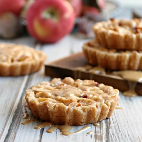 Apple Tarts w Peanut Butter Glaze