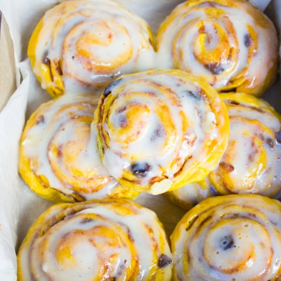 Pumpkin Cinnamon Rolls