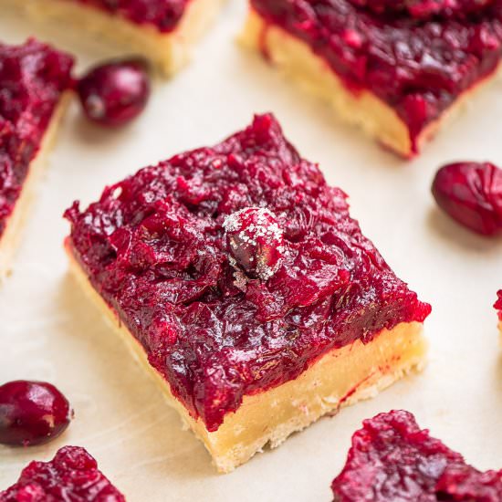 Cranberry Shortbread Bars