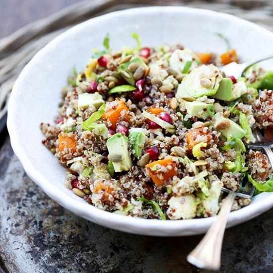 Quinoa and Brussels Sprout Salad