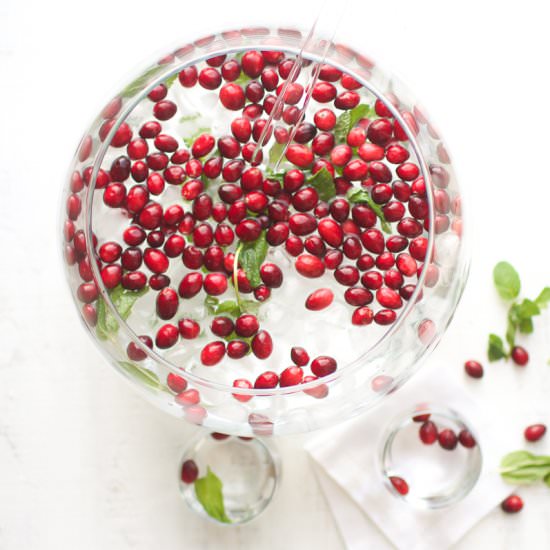 Cranberry Mint Water