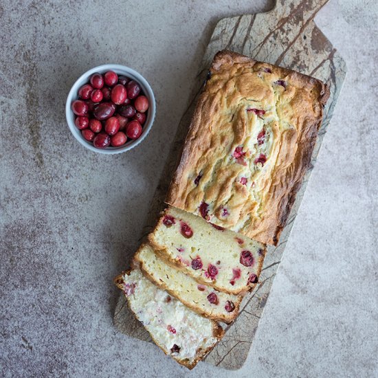 Cranberry Bread with Orange Butter