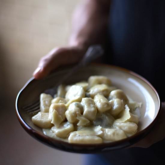 Gnocchi with Gorgonzola Cream