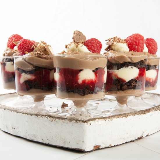 Chocolate Brownie Christmas Trifle