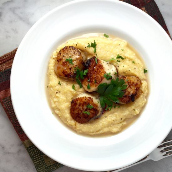 Scallops & Polenta