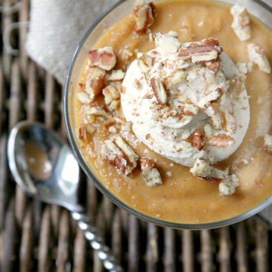 Pumpkin Spice Pudding & Maple Cream