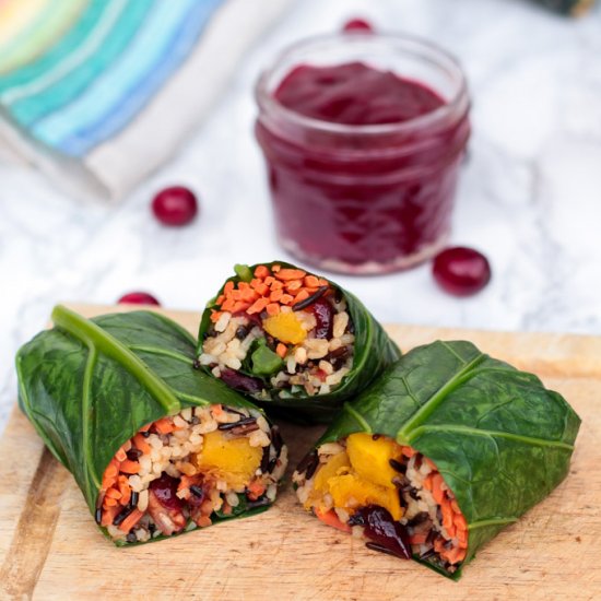 Autumn Harvest Collard Green Rolls