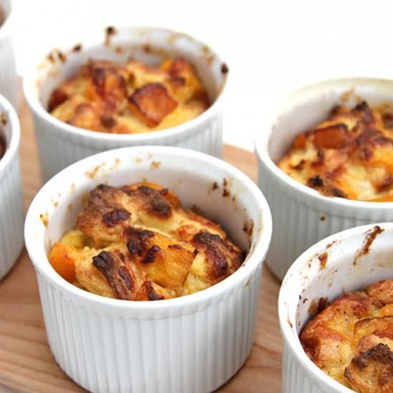 Butternut Squash Bread Puddings