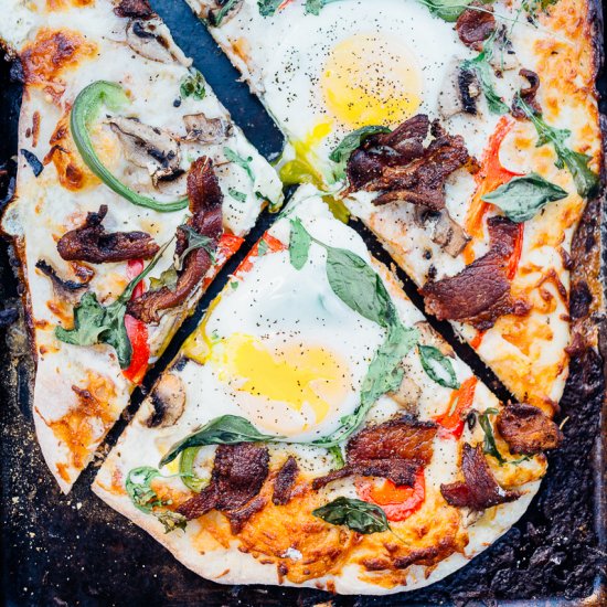 Supreme Breakfast Pizza