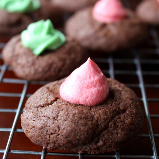 Chocolate Thumbprint Cookies