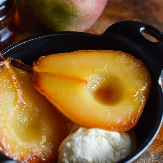 Cider Roasted Pears