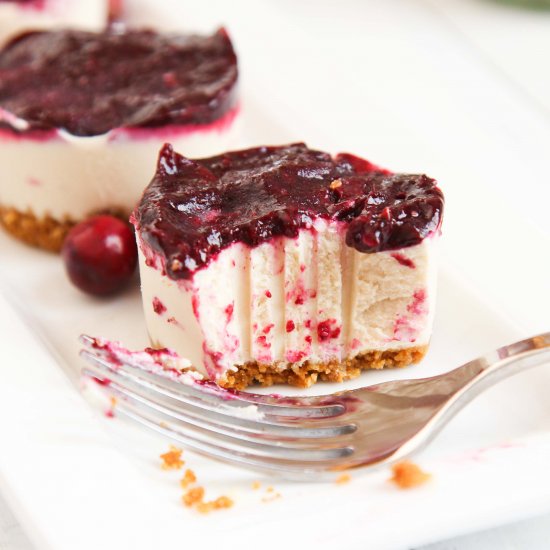 Cranberry Blueberry Cheesecake