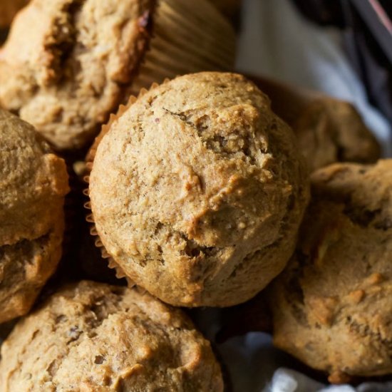 Skinny Banana Nut Muffins