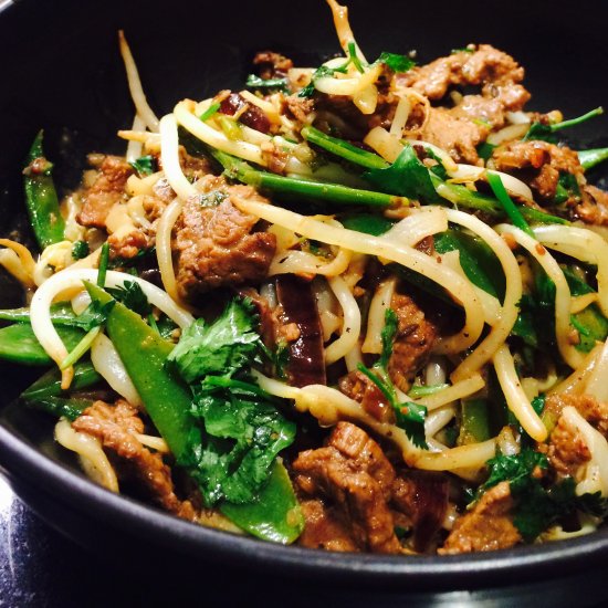 Thai Beef Coconut Noodles