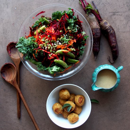 Easy Vegan Tempeh Almond Meatballs