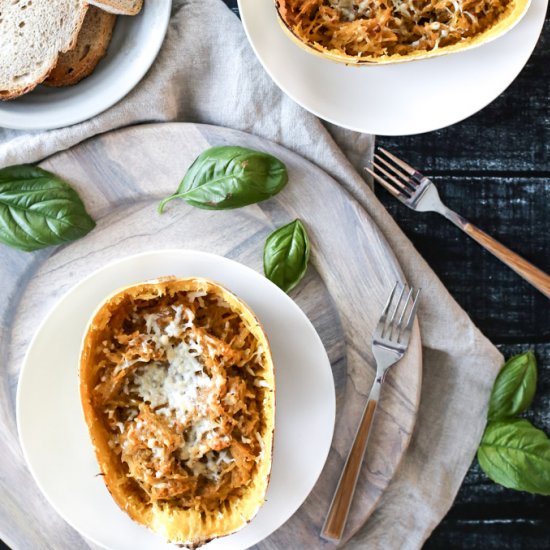 Roasted Red Pepper Spaghetti Squash