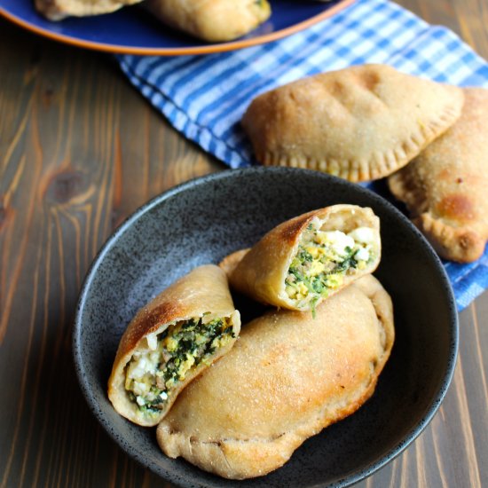 Breakfast Calzones with Sausage