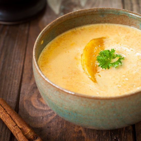 Carrot Ginger Soup with Chili