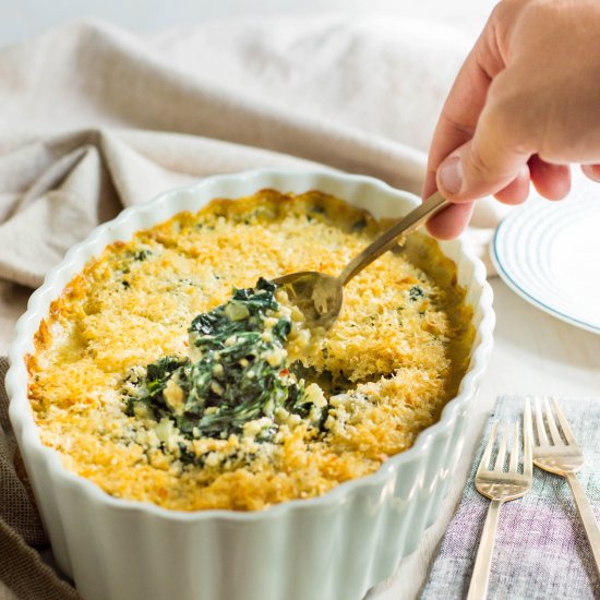 Creamed Kale Gratin