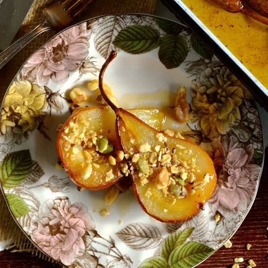 Maple Roasted Bosc Pears