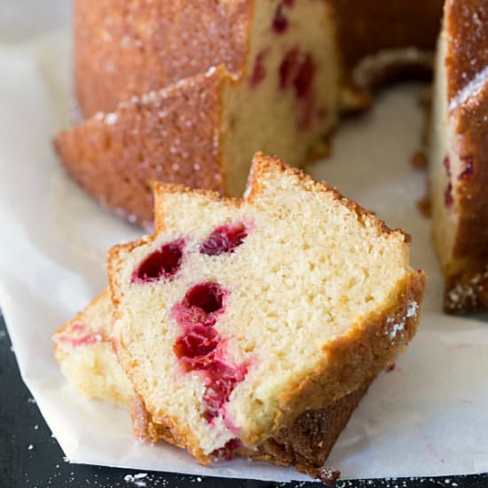 Browned Butter Cranberry Bundt Cake