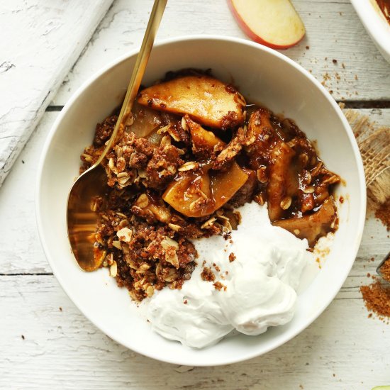 The Best Damn Vegan Apple Crisp