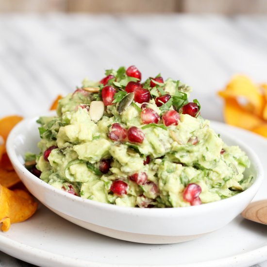 Pomegranate Pumpkin Seed Guacamole