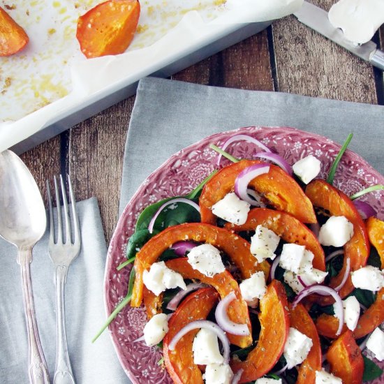 Warm Roasted Pumpkin Salad