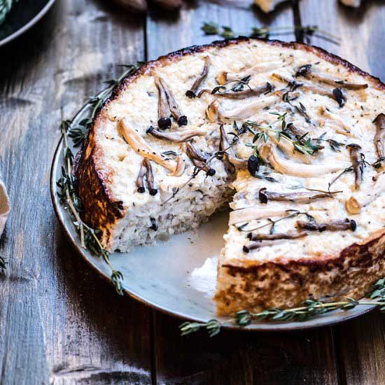 Cauliflower Risotto Cake