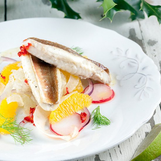 Pan-Fried Gurnard Salad