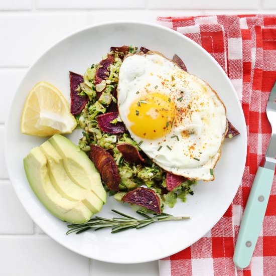 Brussels Sprout + Potato Hash